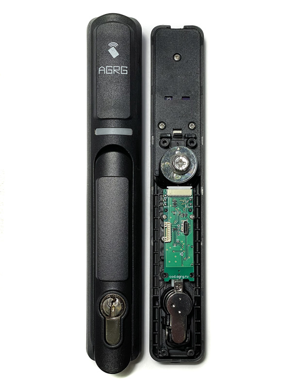 AGRG SH-O и SH-CO — OSDP Secure Channel ручка для серверных и телеком-шкафов, мультиформатные карты 125 кГц, ISO14443, MIFARE SL3