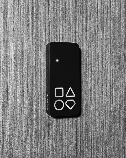 Мультиформатные считыватели СКУД из камня AGRG® AXI 2 CUSTOM в цвете "Имперский черный"для любой СКУД.